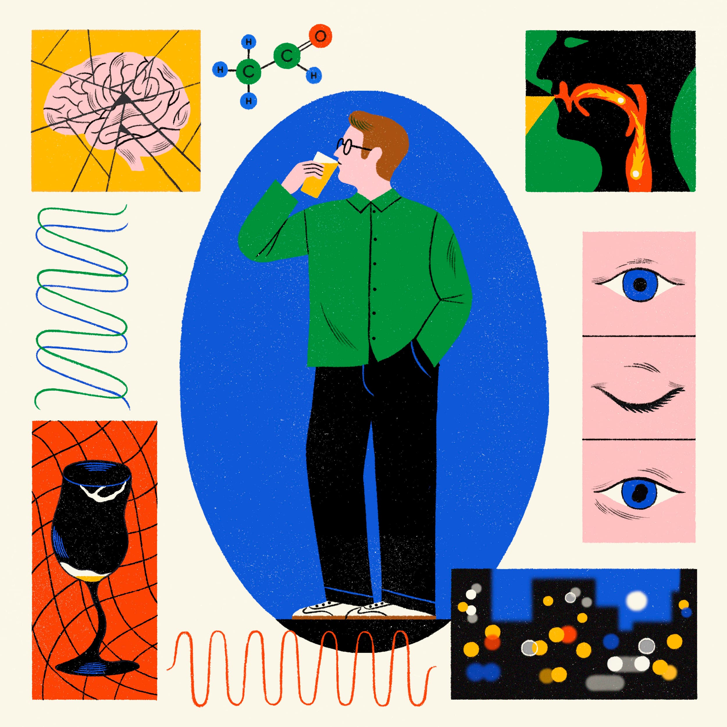 Montse Galbany - for The New York Times - What Alcohol Does to the Body: interactive feature