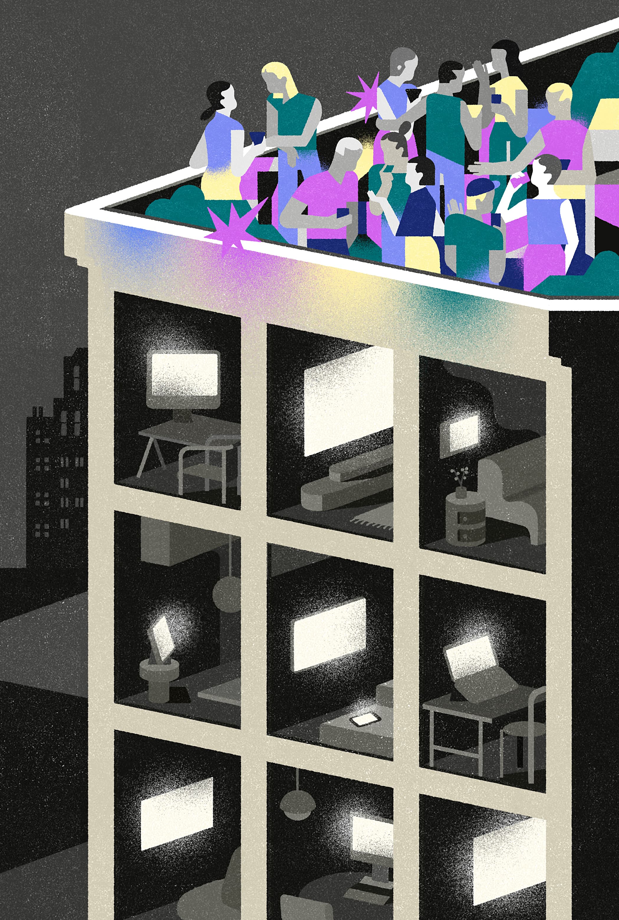 Gracia Lam - for Adobe - How people are connecting irl, part of a zine produced for the Adobe MAX conference