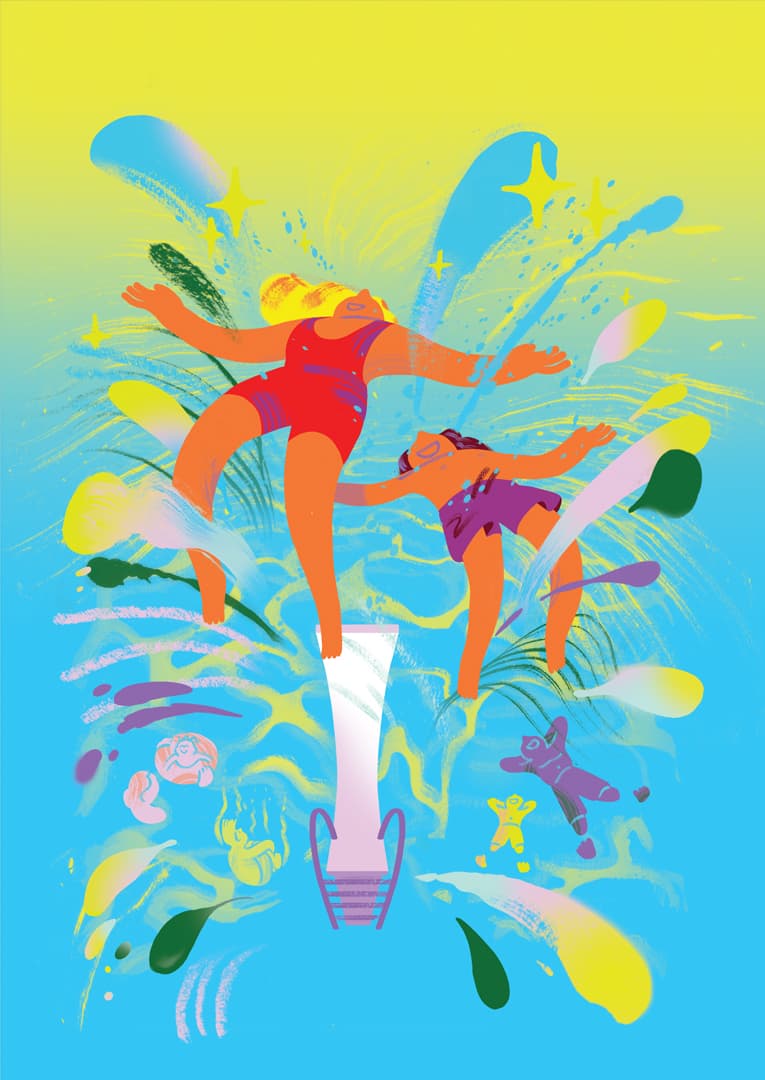 Tsjisse Talsma - for Swimming Centre De Welle - Posters for grand opening marketing campaign