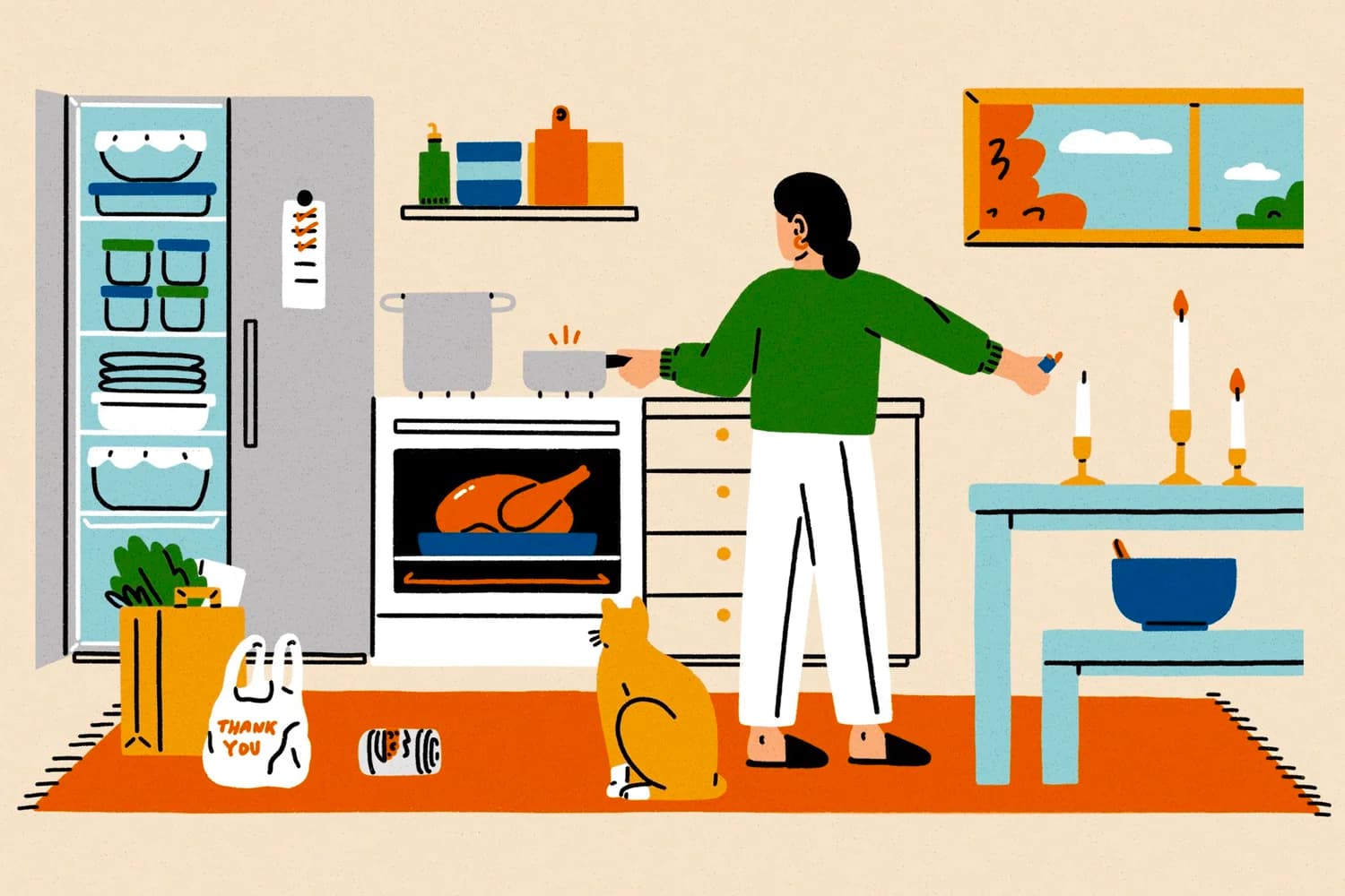 Sunny Eckerle - for The Washington Post - How to host Thanksgiving in a tiny apartment