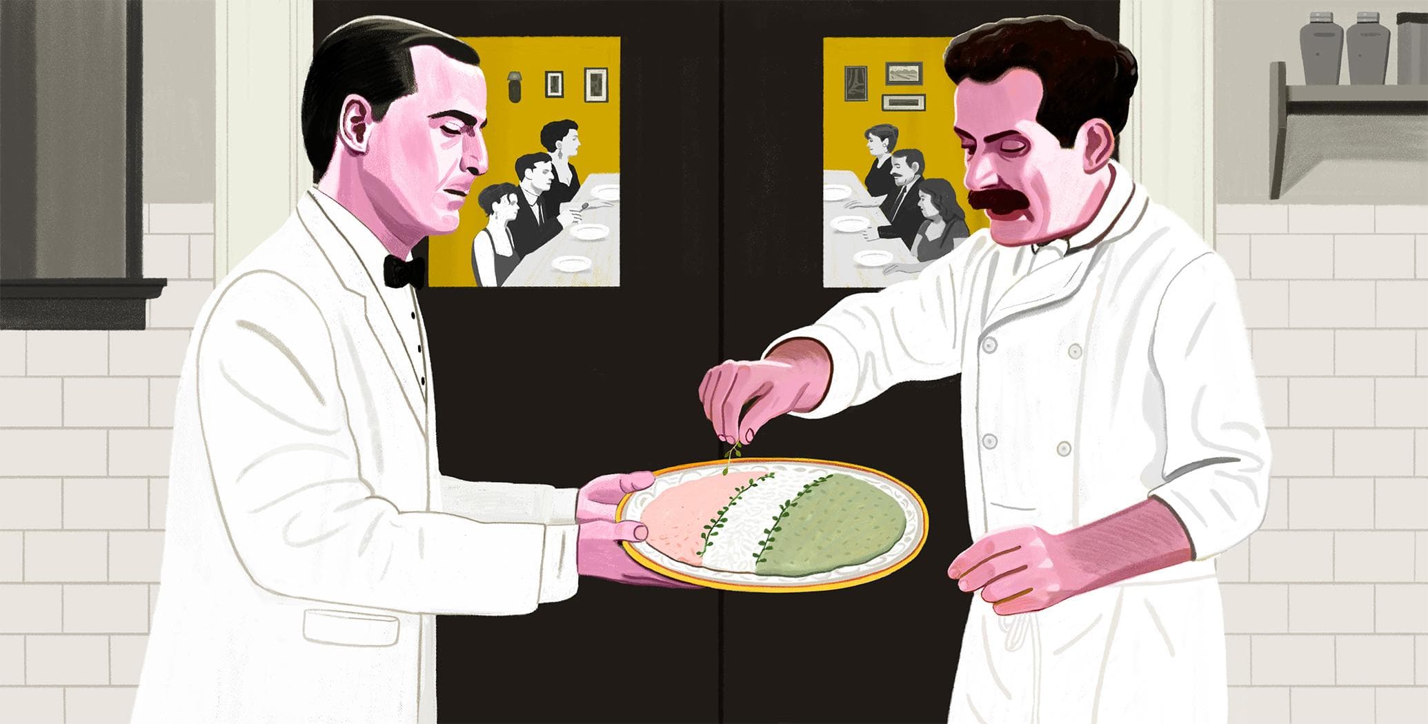 Matthew Kam - for The New Yorker - The Lovable Idealism of “Big Night”